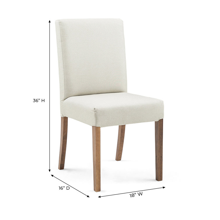 Gracie Oaks Upholstered Dining Chair Oak & Reviews | Wayfair